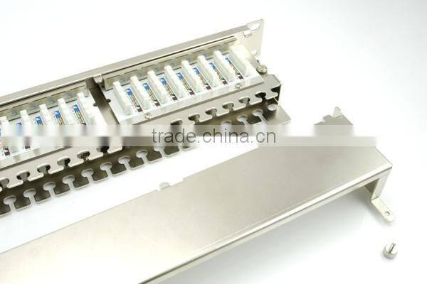 Network Solution 1U 48Port Cat6 Shielded STP 110 LSA IDC Modular Patch Panel