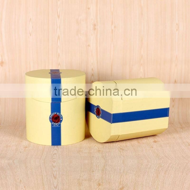 2016 Custom Round Cardboard White Gift Box
