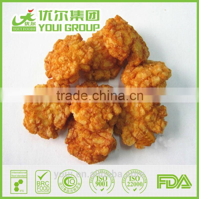 Hot Spicy Flavor Round Rice Crackers