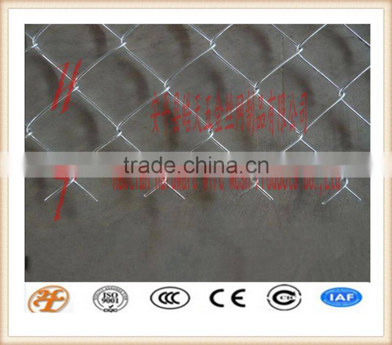 factory supply hot dipped galvanized/electro galvanized/colorful PVC coated chain link fence rhombus wire mesh