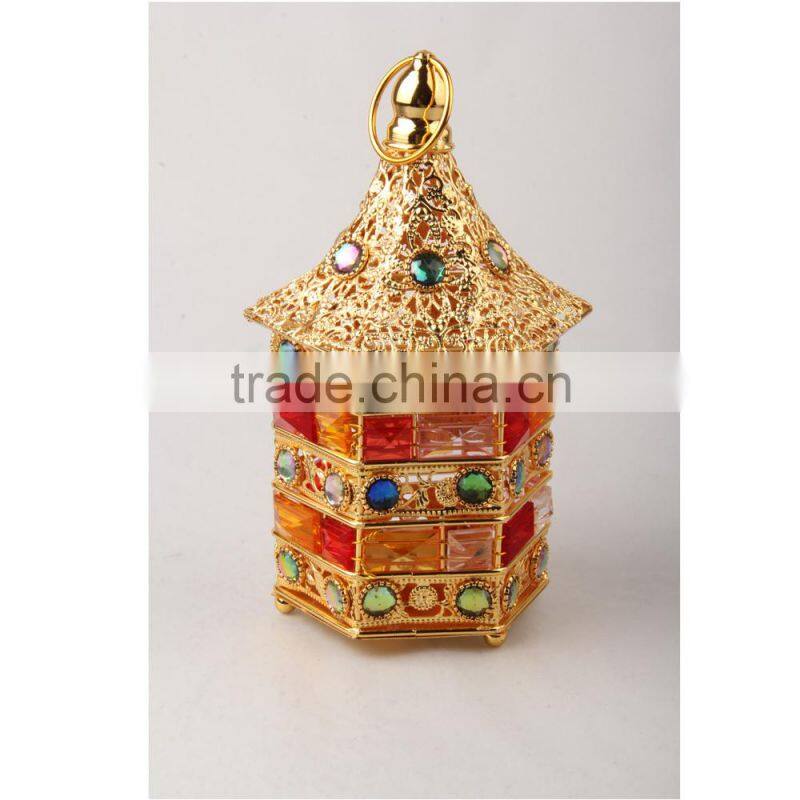 Herb Vaporizer Night Light Hurricane Lamp With Decorative Stone Wf-A001