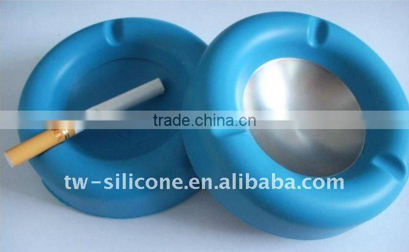 Disposable pocket windproof silicone ashtray for gift