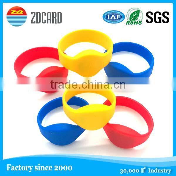 High class cheap price rfid nfc fabric woven bracelet wristband