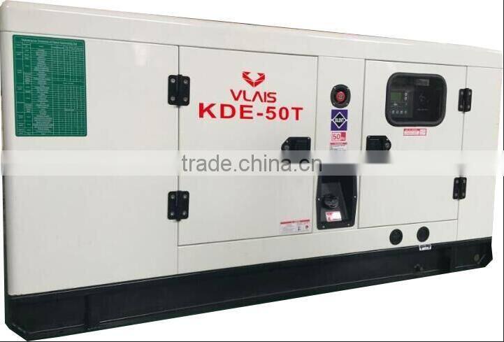 Vlais KDE-50T slient diesel generator, 50Kva Silent Diesel Generator