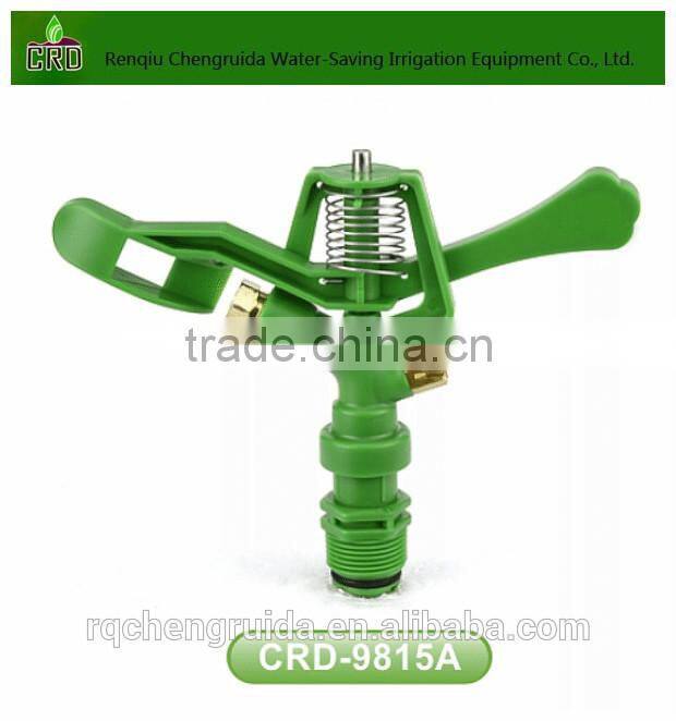 brass nozzle plastic full circle impulse sprinkler
