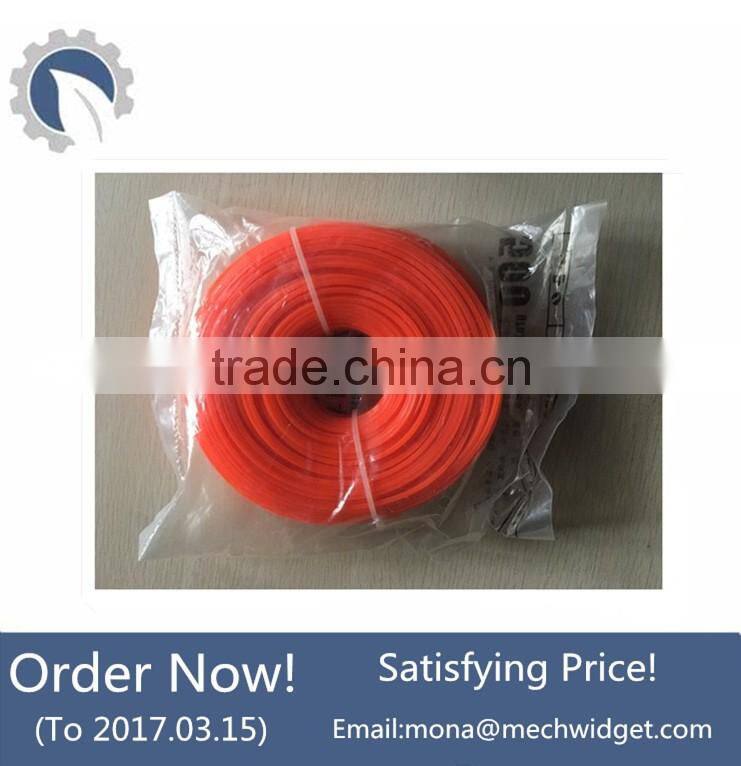 Straight Plastic blade cutting type and CE certification nylon 3.2mm*1KG trimmer line