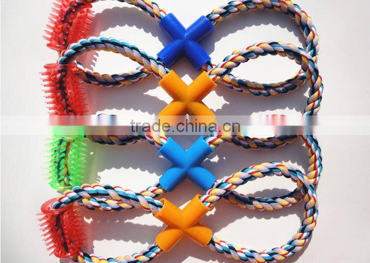 wholesales colorful cotton rope pet toys