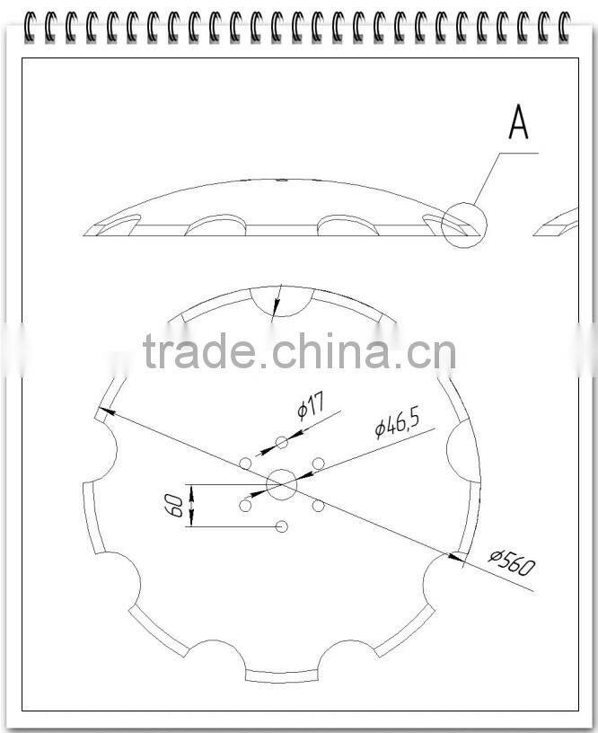 Russia market Miller Mil-Farm 65Mn notched harrow Disc Blade