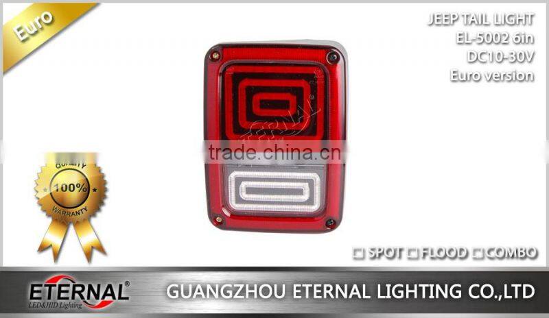 Jeep Wrangler Rubicon LED tail light run turn reverse brake light JK 07-15 LED rear lamp
