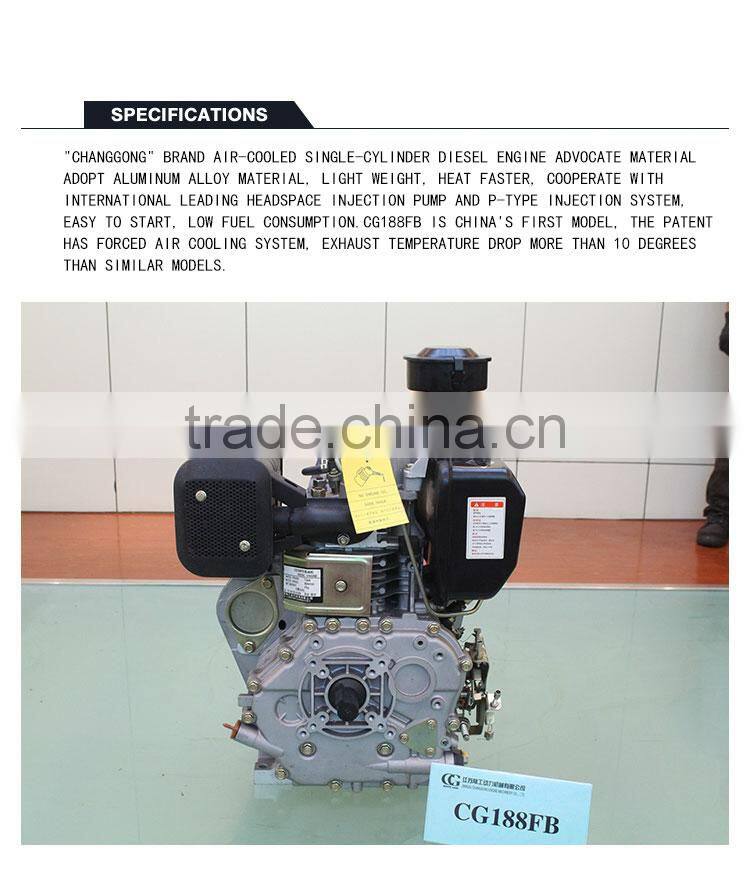 188FB CHANGGONG Agricultural Machinery single cylinder aircooled diesel engine