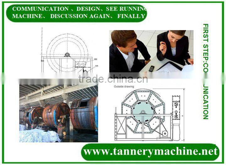 leather process goat skin tanning drum