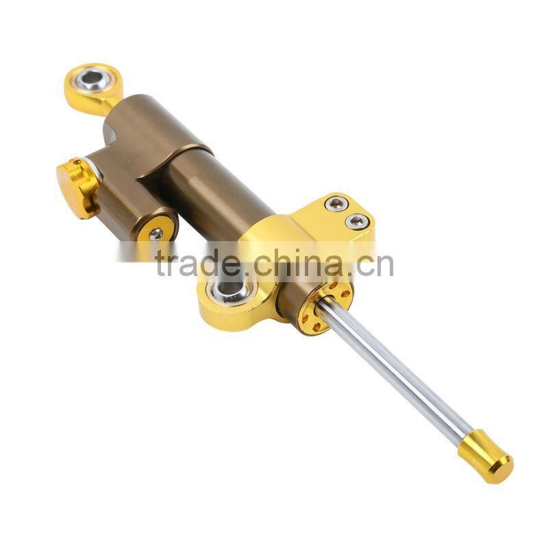 for Universial Motorcycle Adjustable Steering Damper Stabilizer Top Quality Brown