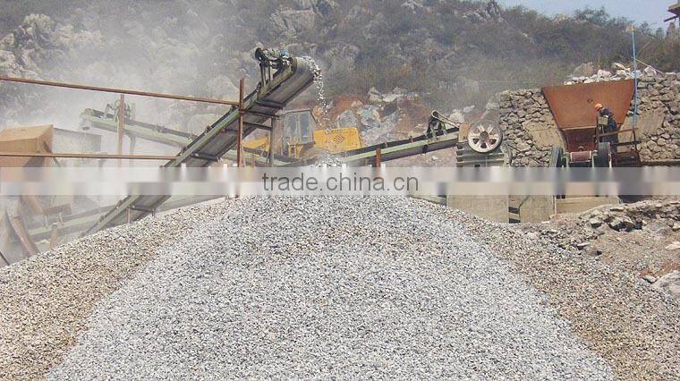 basalt/river stone crusher plant
