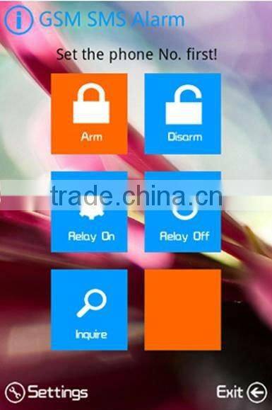 LCD Display GSM Alarm System With 16 Wireless Zones 20 Wired Zones