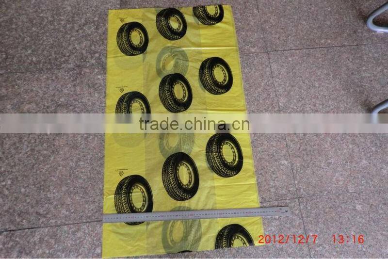 plastic disposable car tire covers/plastic tyre bag
