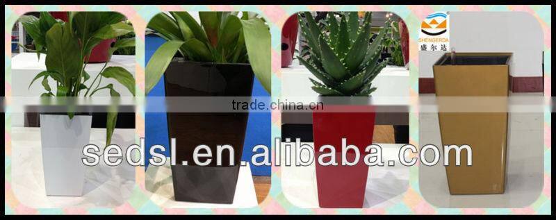 hydroponics flowerpot,square planter,office decorative flower pot