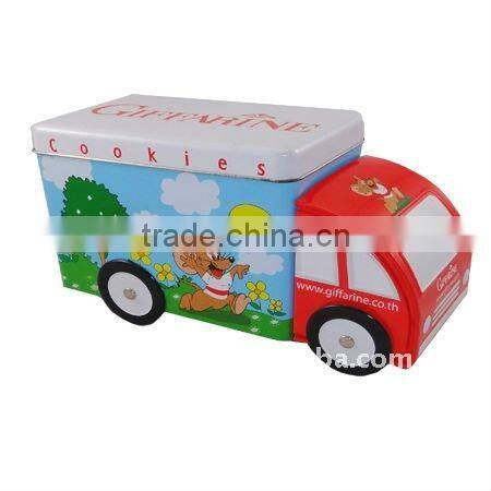 car shape tin canister with many functions