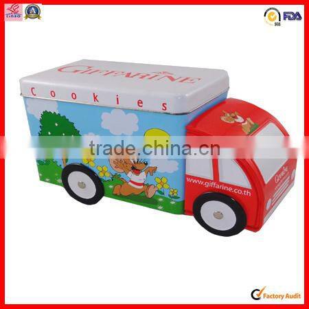 printing custom chocolate tin of car shaped