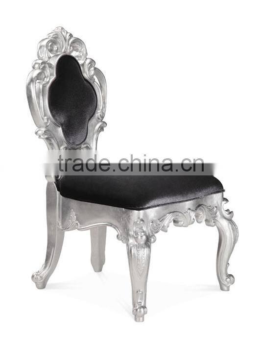 Luxury wooden dining room chair with plum blossom chair back