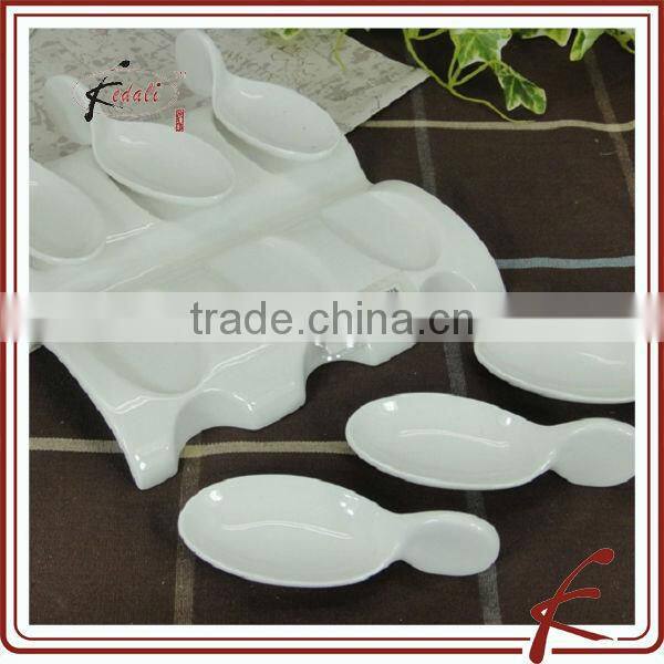 Wholesale White Porcelain Ceramic Snack Dish Dinner Set
