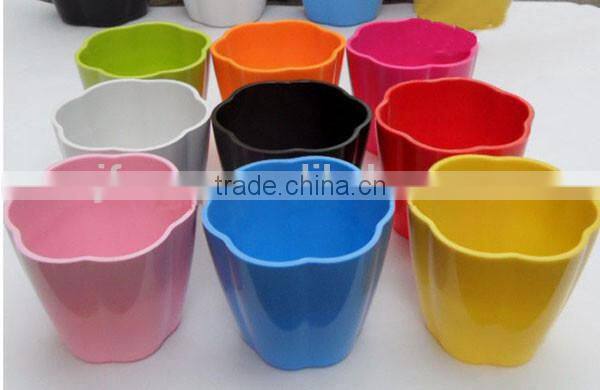 Wholesale plastic flower pots /garden creative pot / plastic flower pot decoration