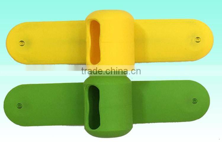 Colorful silicone earphone cable cord winder,mobile cable winder