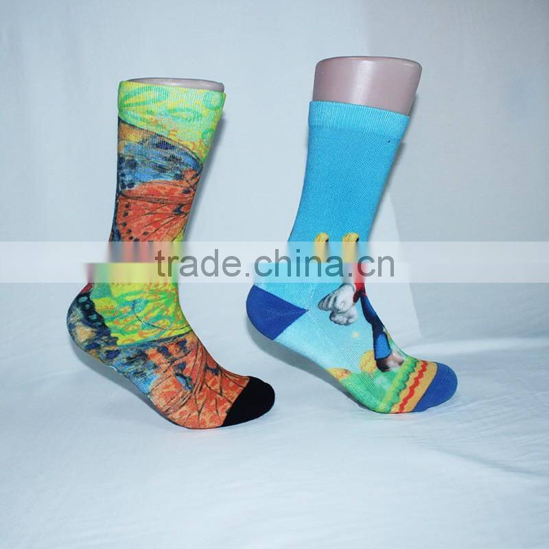 3D sublimation printing sock/adult 3d slipper socks