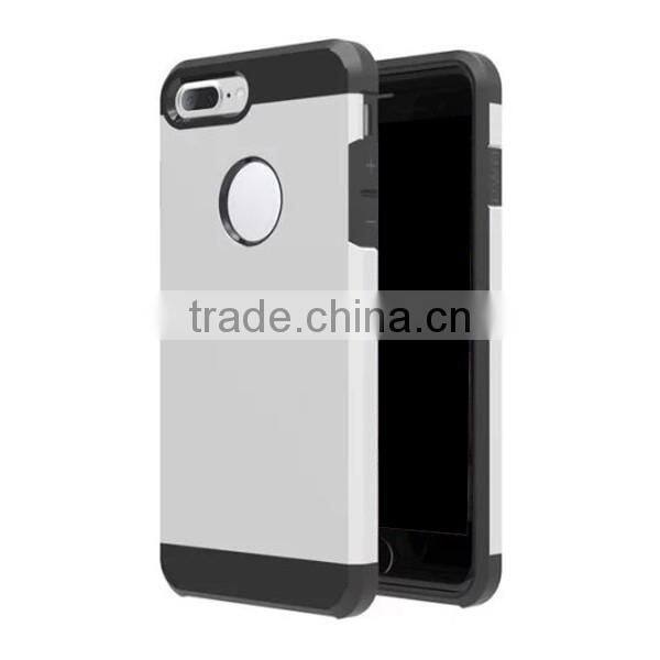 Multi color TPU + PC combo protective phone case for iPhone 7 plus