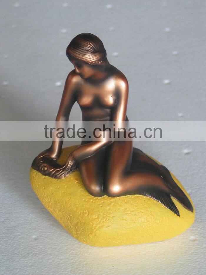 Polystone resin Denmark the little mermaid replica model