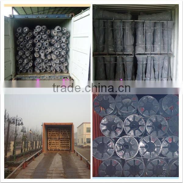 Powder coated hot galvanized steel fence panels