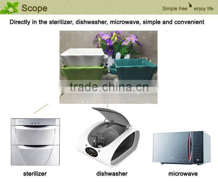Stock Bakeware on sale, square shape With Two Handle Cake Mould Bakeware