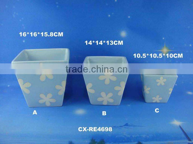 Decorative funny ceramic unique flower planter -ceramic flower pot