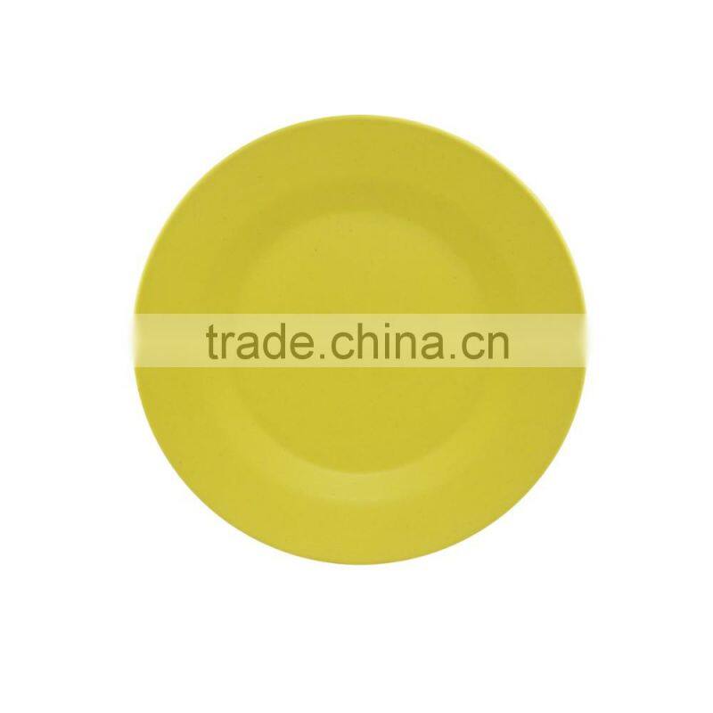 Good quality Popular Bamboo Fiber Melamine Round Dinner Plate