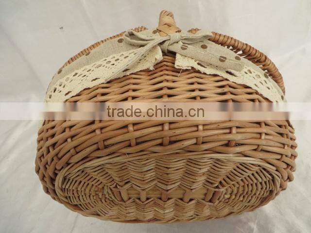 Wholesale wicker picnic basket wicker mini picnic basket