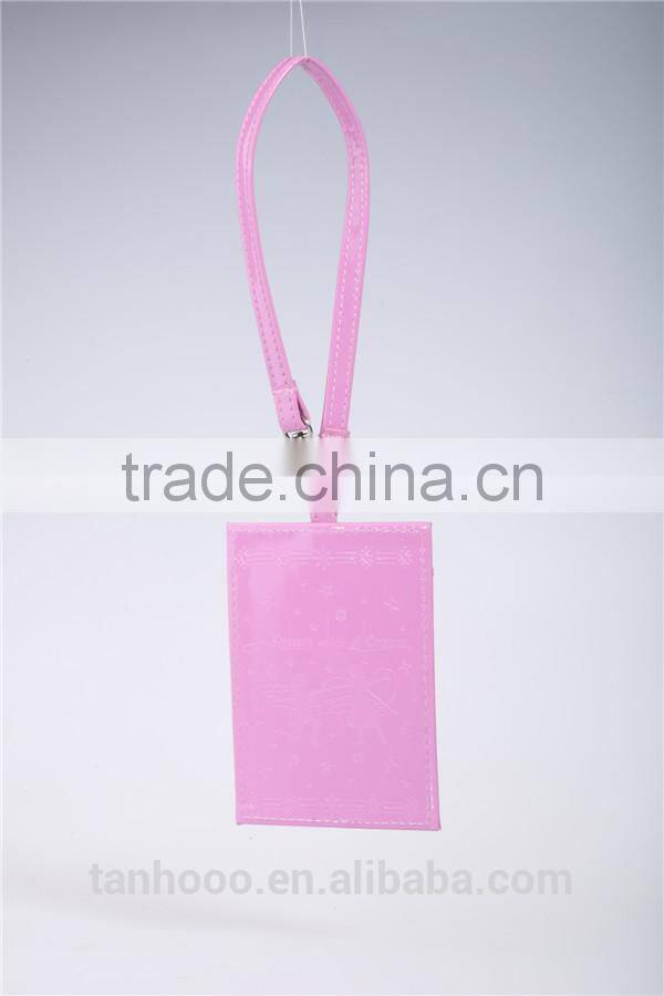 Customize PU Faux Leather Luggage Tag Baggage Handbag Tags Factory Direct Wholesale for Travelling