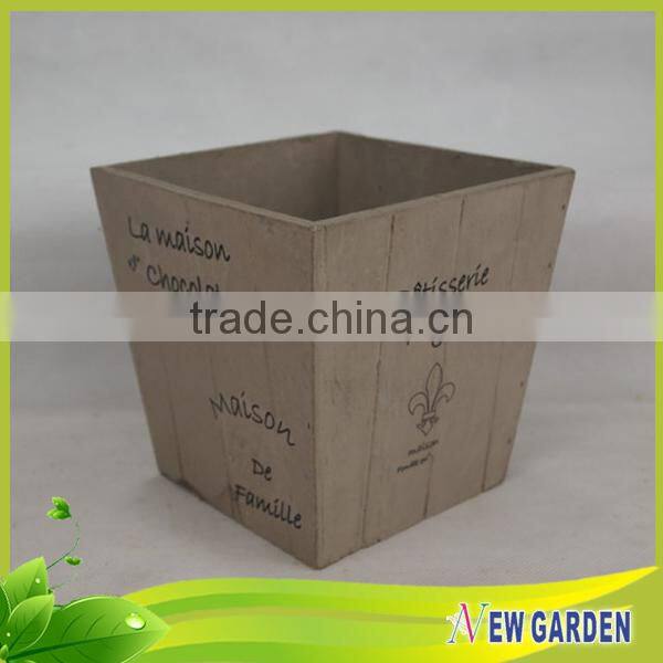 Fashionable Decorative Hand Craft Retangle Basket Wood/Wooden planter