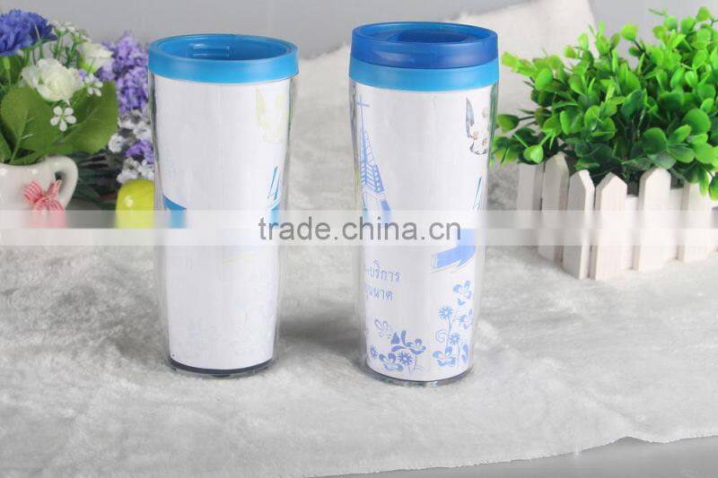 Travel Mug With Plastic Cap FDA Passed