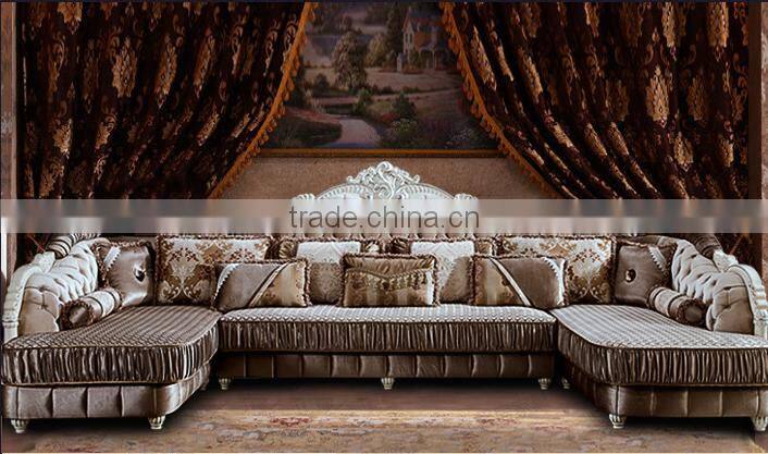 M512 High quality noble antique design European Style Italy living room corner sofa