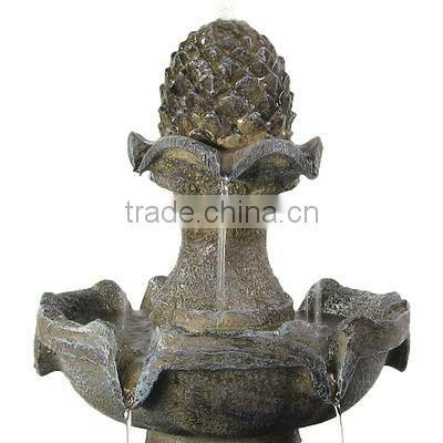 2 Tier Pineapple Outdoor Water Fountain