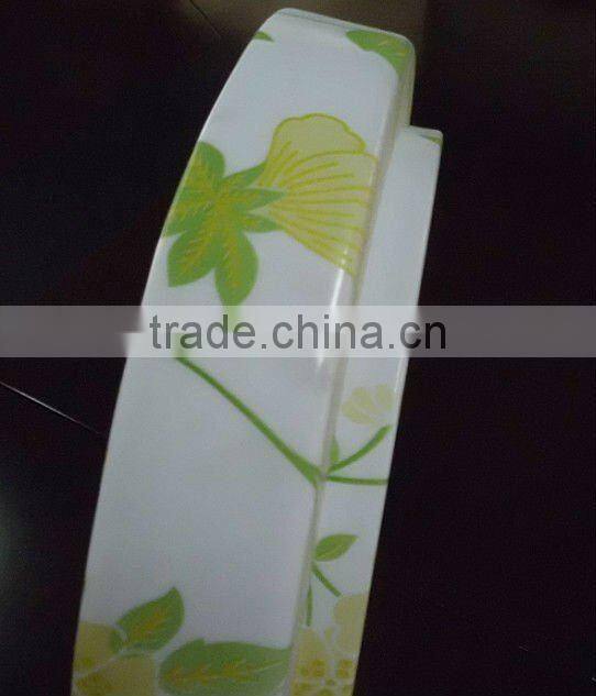 Customized plastic vacuum forming blister lampshade with printing