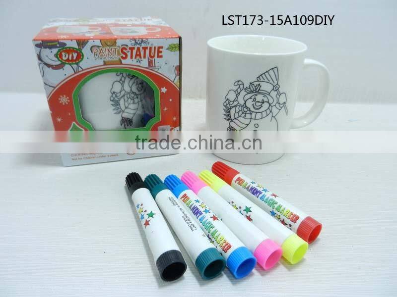 ceramic christmas diy paint design mug