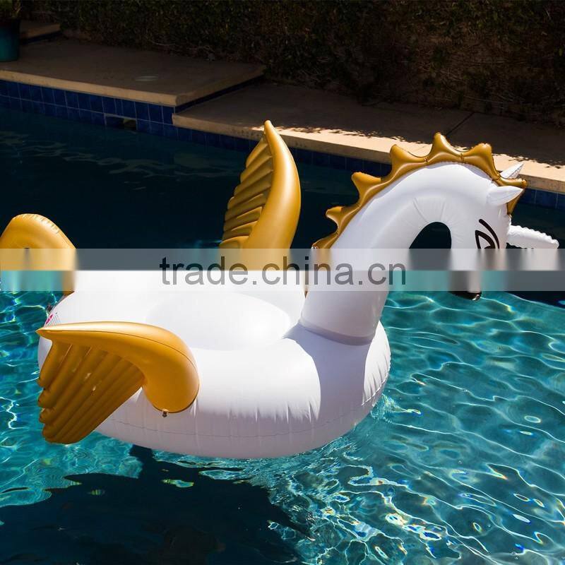 Leasure Giant Pegasus Pool Float Luxury Adult Raft for Swimming Party Fun Inflatable Water Toy Floats for adults and kids