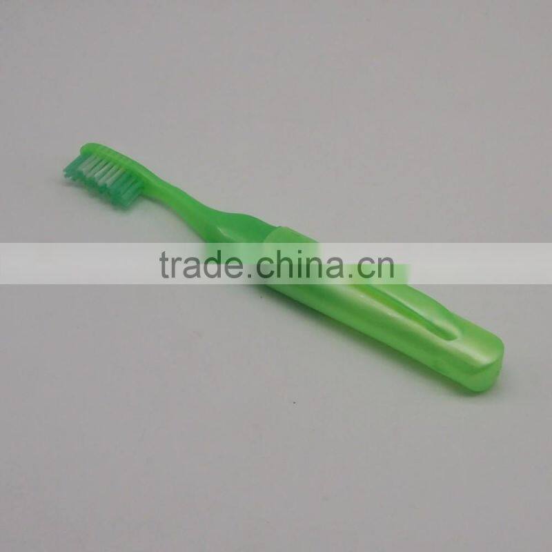 Yangzhou oral health products dental folding hot selling travel toothbrush