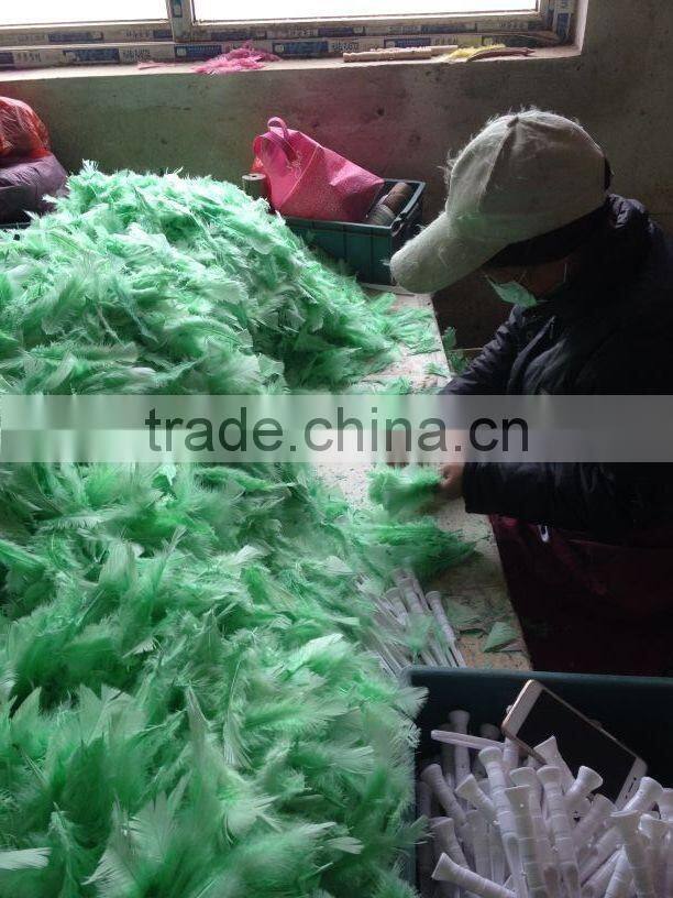 color natural turkey feather duster