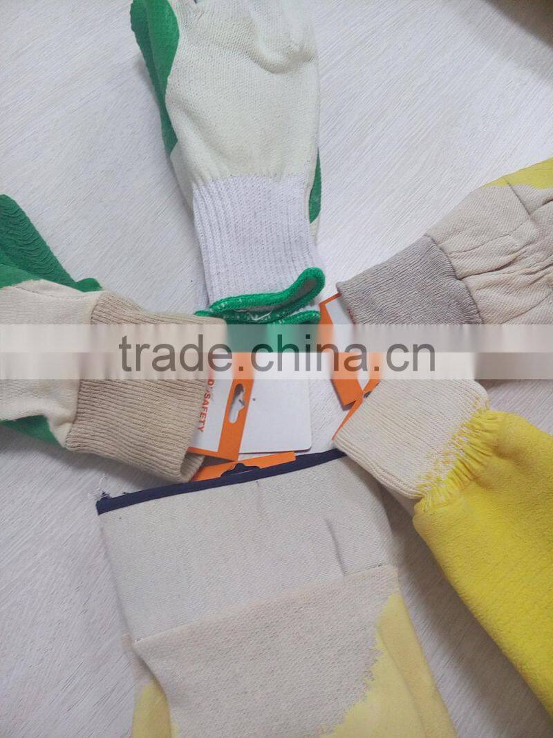 DDSAFETY 2017 High Quality Rubber Coated Gloves With Cotton Liner