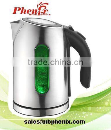 1.7L New best sell elegant stainless steel cordless electric water kettle