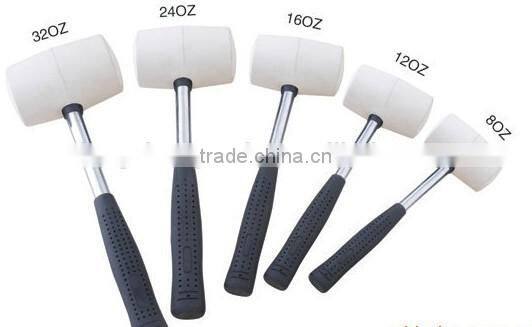 High quality rubber mallet hammer with plastic handle
