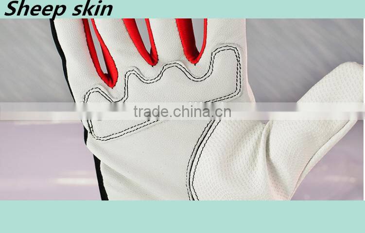 Premium Cabretta Leather Manufacturer& Export White Men's Golf Glove