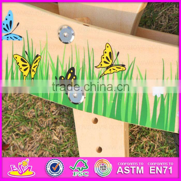 2015 Latest wooden balance bike for kids,wooden toy balance bike for children,Comfortable Safe balance walking bike toy W16C114