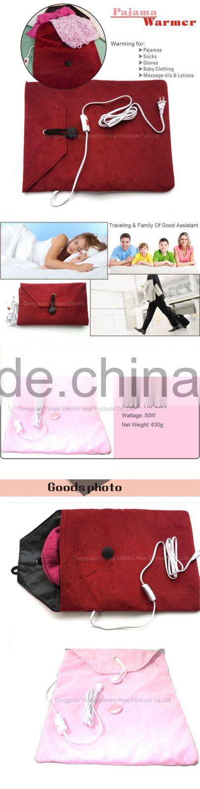 Heated pajama warmer, pajama heating bag